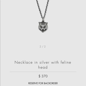 Gucci Angry Cat Pendant